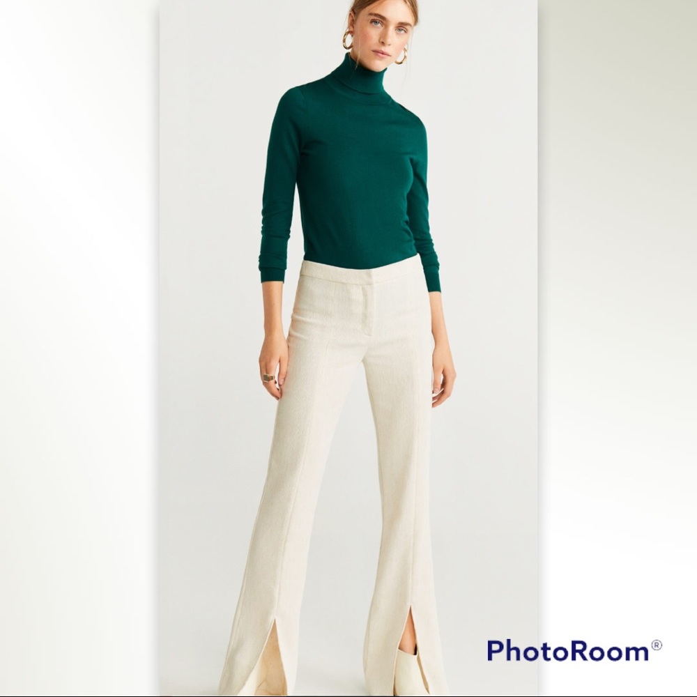 Green Turtleneck Sweater. - Picture 3 of 7